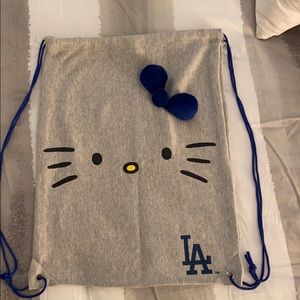 Dodgers / Hello Kitty drawstring bag